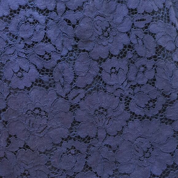 Laundry by Shelli Segal Lace Cocktail Dress Ink Blot Off the Shoulder Wmns Sz 6 - Picture 5 of 8